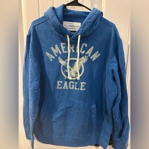 American Eagle Outfitters Men's Hoodie in Blue
